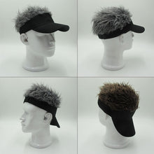 Load image into Gallery viewer, Unisex Fashion Outdoor Sunshade Baseball Cap with Wig