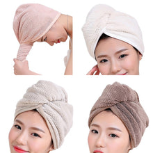 Load image into Gallery viewer, Womens Magic Quick Dry Bath Hair Drying Towel Cap Bathing Tool