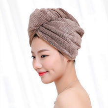 Load image into Gallery viewer, Womens Magic Quick Dry Bath Hair Drying Towel Cap Bathing Tool