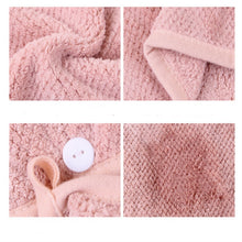Load image into Gallery viewer, Womens Magic Quick Dry Bath Hair Drying Towel Cap Bathing Tool
