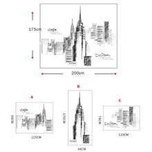 Load image into Gallery viewer, Creative City Building Wall Sticker Bedroom Living Room Sofa TV Background Wall Decoration Large Stickers, City, Clock tower, Buliding