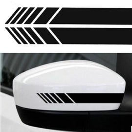 10 PCS Simple Rearview Mirror Car Stickers Rearview Mirror Personality Scratches Reflective Car Stickers, D5
