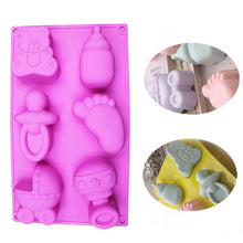 Load image into Gallery viewer, Silicone Baby Toys Shape Bakeware Mold Jelly Pudding Chocolate Cake Decoration, Random Color Delivery, Baby Toys Shape