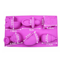 Load image into Gallery viewer, Silicone Baby Toys Shape Bakeware Mold Jelly Pudding Chocolate Cake Decoration, Random Color Delivery, Baby Toys Shape