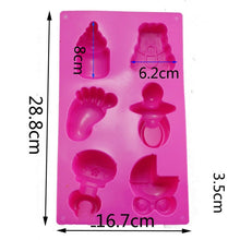 Load image into Gallery viewer, Silicone Baby Toys Shape Bakeware Mold Jelly Pudding Chocolate Cake Decoration, Random Color Delivery, Baby Toys Shape