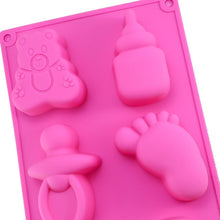 Load image into Gallery viewer, Silicone Baby Toys Shape Bakeware Mold Jelly Pudding Chocolate Cake Decoration, Random Color Delivery, Baby Toys Shape