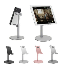 Load image into Gallery viewer, Adjustable Aluminum Alloy Cell Phone Tablet Holder Desk Stand Mount