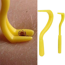 Load image into Gallery viewer, 2 PCS Pet Catcher Flea Clipper Animal Deworming Pull Hard Tick Extractor Cats and Dogs Lice Scavenging Flea Hook, 2 PCS Green, 2 PCS Yellow, 2 PCS Blue