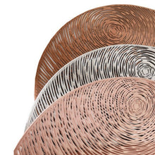 Load image into Gallery viewer, 2 PCS Fashion Round Hollow Placemats PVC Table Mats Coffee Cup Pad