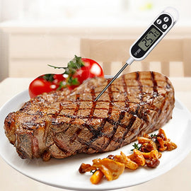TP300 Food Temperature Counting Stainless Steel Plug-in Kitchen Electronic Digital Thermometer, TP300