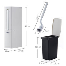 Load image into Gallery viewer, Bathroom Trash Can Toilet Brush Set Toilet Garbage Container