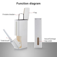 Load image into Gallery viewer, Bathroom Trash Can Toilet Brush Set Toilet Garbage Container
