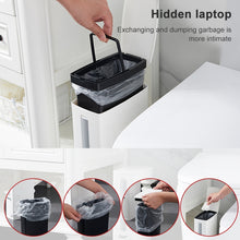 Load image into Gallery viewer, Bathroom Trash Can Toilet Brush Set Toilet Garbage Container