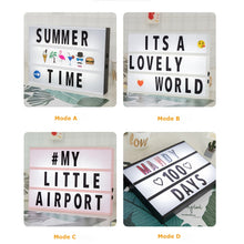 Load image into Gallery viewer, Alphabet Handmade Puzzle Light Box Decoration Night Light Home Decoration with Black and White Card, Pink box pink strip, White box white strip, Black box black strip, Black box white strip