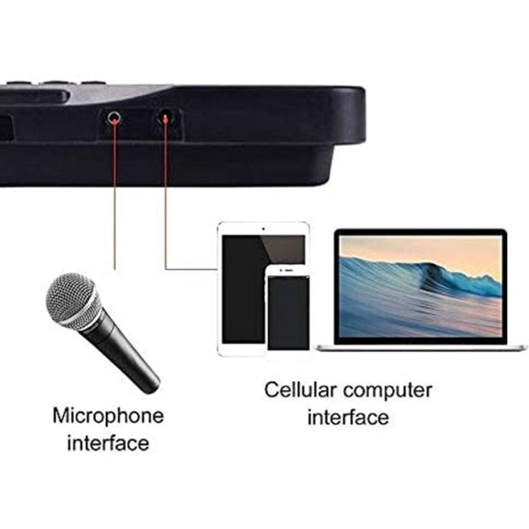 MQ-6106 61-key Multi-function Children Simulation Electronic Piano Children Intelligence Music Toys, EU Plug