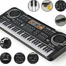 Load image into Gallery viewer, MQ-6106 61-key Multi-function Children Simulation Electronic Piano Children Intelligence Music Toys, EU Plug