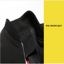 Load image into Gallery viewer, Men Zipper Jacket Male Casual Streetwear Hip Hop Slim Fit Pilot Coat Men Clothing, L, XXL, XXXXL