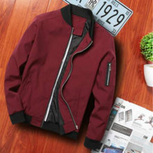 Load image into Gallery viewer, Men Zipper Jacket Male Casual Streetwear Hip Hop Slim Fit Pilot Coat Men Clothing, L, XXL, XXXXL