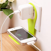 Load image into Gallery viewer, 4 PCS Creative Collapsible Plastic Mobile Phone Charging Stand Portable Mobile Phone Charging Companion, Random Color Delivery
