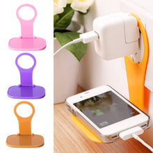 Load image into Gallery viewer, 4 PCS Creative Collapsible Plastic Mobile Phone Charging Stand Portable Mobile Phone Charging Companion, Random Color Delivery