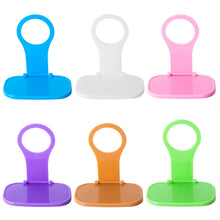 Load image into Gallery viewer, 4 PCS Creative Collapsible Plastic Mobile Phone Charging Stand Portable Mobile Phone Charging Companion, Random Color Delivery