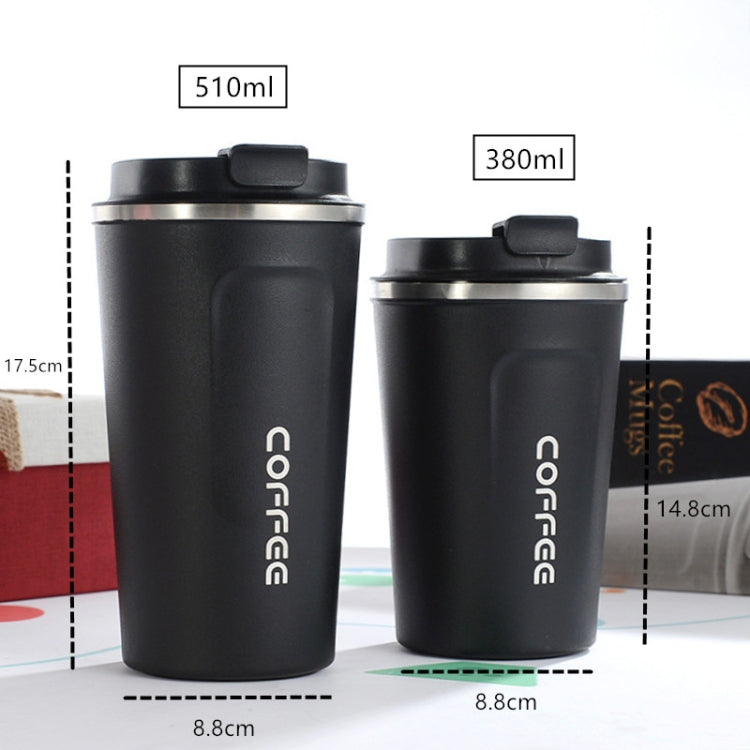 Smart Version Double Stainless steel 304 Coffee Mug Car Thermos Mug Travel Thermo Cup, 380ml Black, 380ml Green, 380ml Blue, 380ml Pink, 380ml White, 510ml White, 510ml Black, 510ml Green, 510ml Blue, 510ml Pink