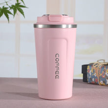 Load image into Gallery viewer, Smart Version Double Stainless steel 304 Coffee Mug Car Thermos Mug Travel Thermo Cup, 380ml Black, 380ml Green, 380ml Blue, 380ml Pink, 380ml White, 510ml White, 510ml Black, 510ml Green, 510ml Blue, 510ml Pink