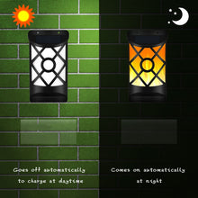 Load image into Gallery viewer, Solar Flame Courtyard Flood Light Wall Lamp Outdoor Lawn Landscape Street Light Induction Lamp, 66 LEDs
