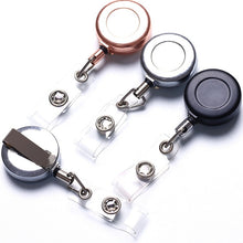 Load image into Gallery viewer, Zinc Alloy Easy to Pull Buckle Key Chain Back Clip Type Anti Theft Telescopic Buckle