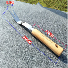 Load image into Gallery viewer, Thick Stainless Steel Weeder Wooden Handle Root Picking Tool, Wooden Handle Root Picking Tool
