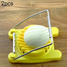 Load image into Gallery viewer, 2 PCS Multifunctional Stainless Steel Egg Preserved Egg Slicer Fancy Splitter Kitchen Supplies Egg Cutting Tools