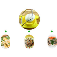 Load image into Gallery viewer, 2 PCS Multifunctional Stainless Steel Egg Preserved Egg Slicer Fancy Splitter Kitchen Supplies Egg Cutting Tools