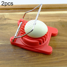 Load image into Gallery viewer, 2 PCS Multifunctional Stainless Steel Egg Preserved Egg Slicer Fancy Splitter Kitchen Supplies Egg Cutting Tools