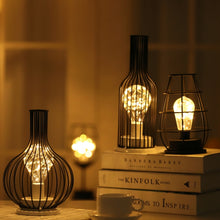 Load image into Gallery viewer, Retro Classic Iron Art LED Table Lamp Reading Lamp Night Light Bedroom Lamp Desk Lighting Home Decoration, Red Wine Glass, Red Wine Bottle, Wake up Bottle, Separate Jug, Red Ｗine Glass + Red Ｗine Bottle, Red Wine + Red Wine + Hangover
