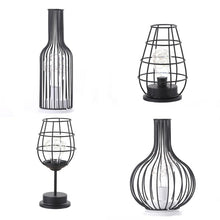 Load image into Gallery viewer, Retro Classic Iron Art LED Table Lamp Reading Lamp Night Light Bedroom Lamp Desk Lighting Home Decoration, Red Wine Glass, Red Wine Bottle, Wake up Bottle, Separate Jug, Red Ｗine Glass + Red Ｗine Bottle, Red Wine + Red Wine + Hangover