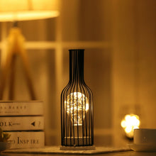 Load image into Gallery viewer, Retro Classic Iron Art LED Table Lamp Reading Lamp Night Light Bedroom Lamp Desk Lighting Home Decoration, Red Wine Glass, Red Wine Bottle, Wake up Bottle, Separate Jug, Red Ｗine Glass + Red Ｗine Bottle, Red Wine + Red Wine + Hangover