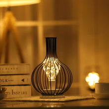 Load image into Gallery viewer, Retro Classic Iron Art LED Table Lamp Reading Lamp Night Light Bedroom Lamp Desk Lighting Home Decoration, Red Wine Glass, Red Wine Bottle, Wake up Bottle, Separate Jug, Red Ｗine Glass + Red Ｗine Bottle, Red Wine + Red Wine + Hangover