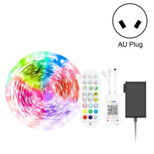 Load image into Gallery viewer, Bluetooth Suit Smart Music Sound Control Light Strip Non-waterproof 5050 RGB Colorful Atmosphere LED Light Strip With 24-Keys Remote Control, 5M 150 LEDs, 5M 300 LEDs, 10M 300 LEDs, 10M 600 LEDs, 15M 450 LEDs, 15M 270 LEDs, 20M 360 LEDs, 30M 540 LEDs