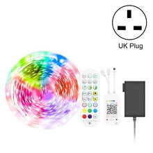Load image into Gallery viewer, Bluetooth Suit Smart Music Sound Control Light Strip Non-waterproof 5050 RGB Colorful Atmosphere LED Light Strip With 24-Keys Remote Control, 5M 150 LEDs, 5M 300 LEDs, 10M 300 LEDs, 10M 600 LEDs, 15M 450 LEDs, 15M 270 LEDs, 20M 360 LEDs, 30M 540 LEDs