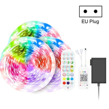 Load image into Gallery viewer, Bluetooth Suit Smart Music Sound Control Light Strip Non-waterproof 5050 RGB Colorful Atmosphere LED Light Strip With 24-Keys Remote Control, 5M 150 LEDs, 5M 300 LEDs, 10M 300 LEDs, 10M 600 LEDs, 15M 450 LEDs, 15M 270 LEDs, 20M 360 LEDs, 30M 540 LEDs