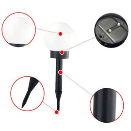 2 PCS Waterproof Outdoor Bulb Solar Ground Light Lawn Landscape Decoration