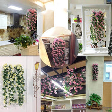 Load image into Gallery viewer, Artificial Flower Wall Hanging Lily Flower Vine Basket Flower Party Decorations