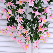 Load image into Gallery viewer, Artificial Flower Wall Hanging Lily Flower Vine Basket Flower Party Decorations