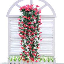 Load image into Gallery viewer, Artificial Flower Wall Hanging Lily Flower Vine Basket Flower Party Decorations