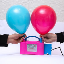 Load image into Gallery viewer, Portable Balloon Double Hole Air Pump Electric Pump National Standard, Double Hole Air Pump