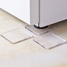 Load image into Gallery viewer, 4 PCS Transparent Washing Machine Silicone Pad Anti Vibration Non-Slip Mat Shock Absorbing Pad, Shock Absorbing Silicone Pad
