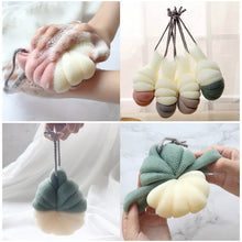 Load image into Gallery viewer, Portable Hanging Bath Flower Ball Soft Foaming Shower Massage Ball Body Exfoliating Bath Brush