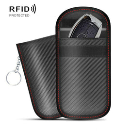 Antimagnetic RFID Car Key Mobile Phone Bag Shielding Set Radiation Cell Phone Pocket, 2 PCS 13 x 8.5cm