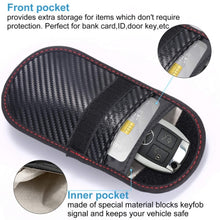 Load image into Gallery viewer, Antimagnetic RFID Car Key Mobile Phone Bag Shielding Set Radiation Cell Phone Pocket, 2 PCS 13 x 8.5cm