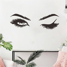 Load image into Gallery viewer, 2 PCS/Set Makeup Shop Beauty Studio Decoration Personality Eyebrow Wall Sticker